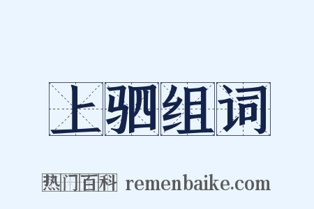 上驷组词是什么意思的图片